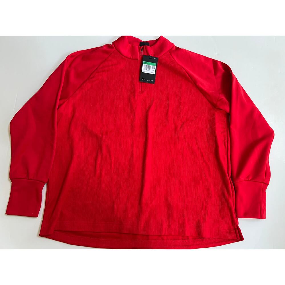 Nike Women’s Golf Therma Victory Quarter Zip Pullover Red CU0817 657 Size XL